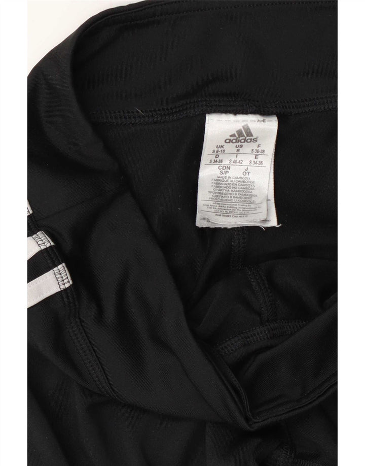 Женские леггинсы Adidas UK 8/10, маленькие черные из полиэстера