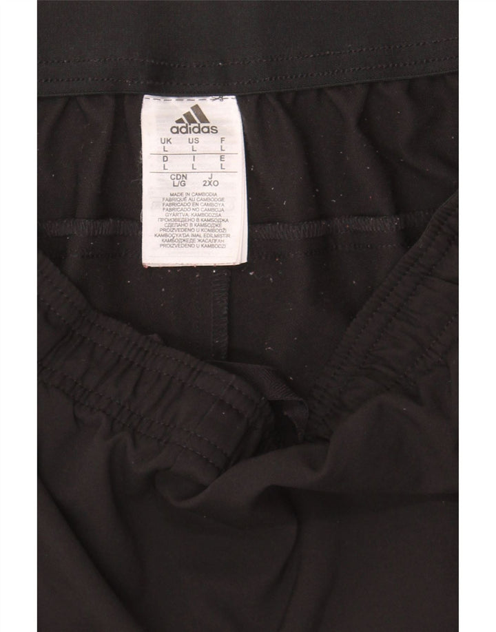 ADIDAS Mens Tracksuit Trousers Joggers Large  Black Polyester Vintage Adidas and Second-Hand Adidas from Messina Hembry 