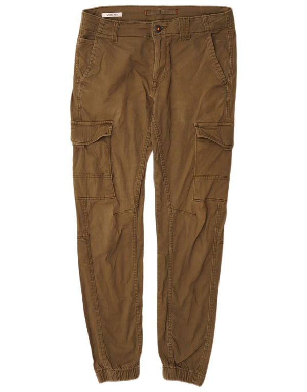 Мужские брюки-карго Jack & Jones Paul Tapered Joggers W29 L30, хлопок цвета хаки