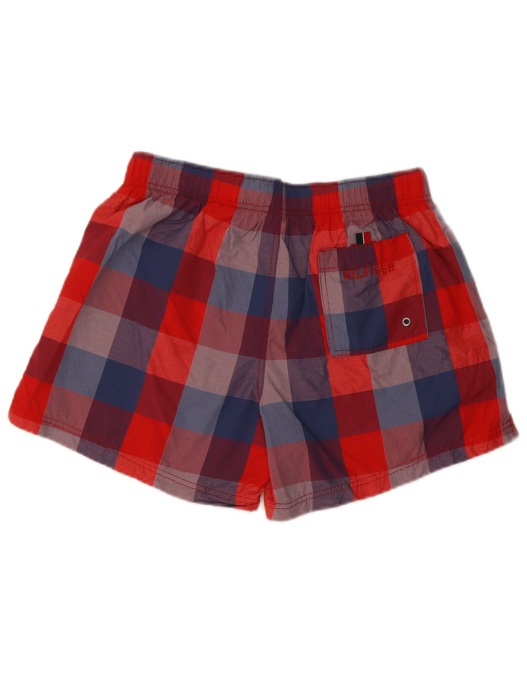 Мужские шорты для плавания Tommy Hilfiger, нейлон, средний красный в клетку