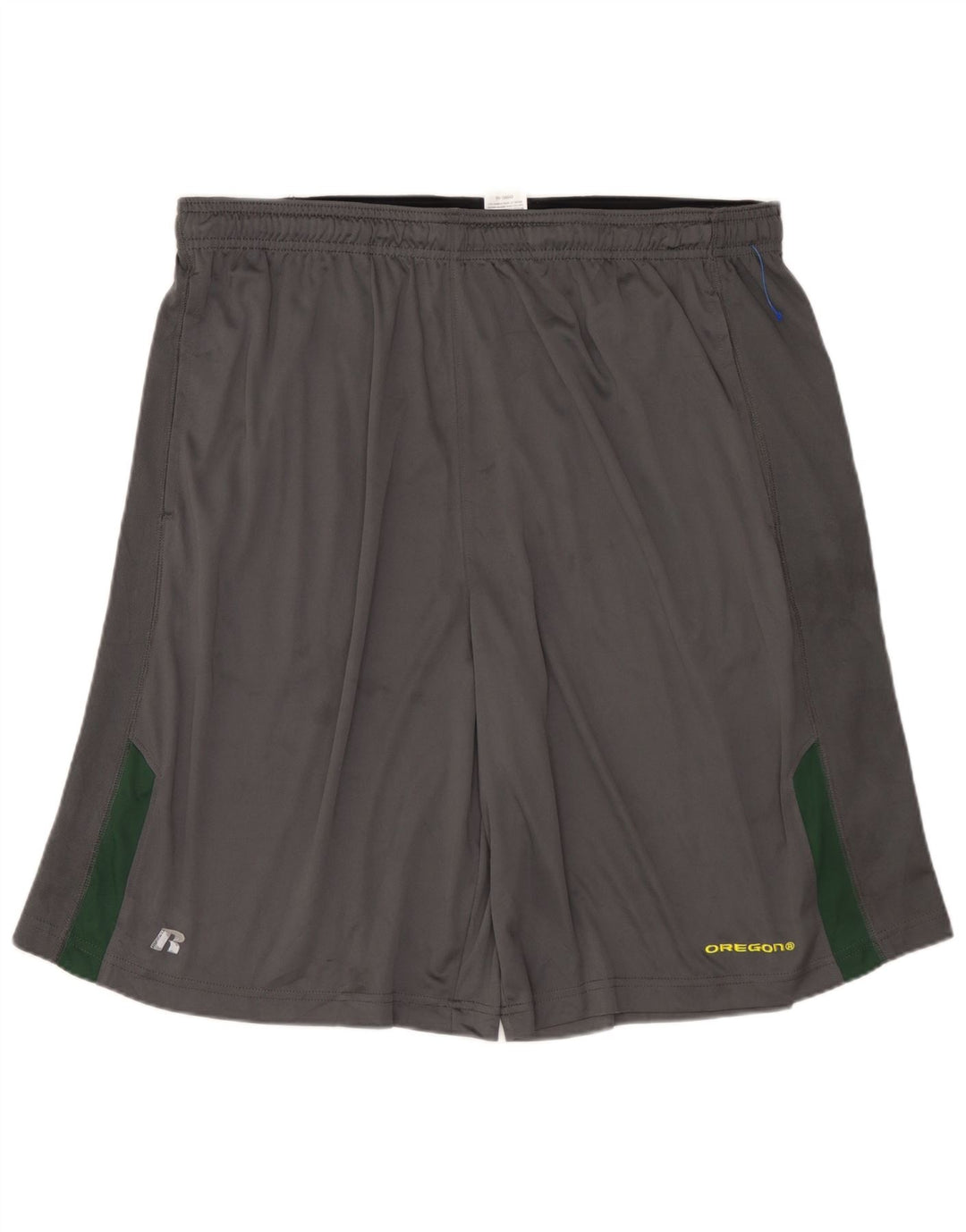 Мужские спортивные шорты RUSSELL ATHLETIC 2XL, серые, полиэстер с цветными блоками