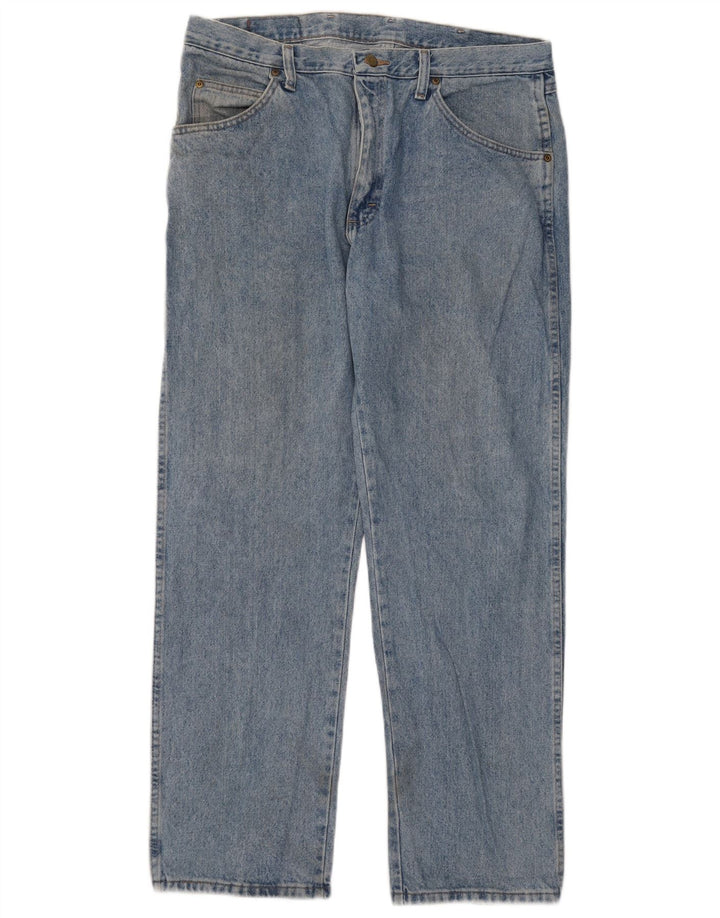 Мужские прямые джинсы Wrangler W36 L30 синие, хлопок