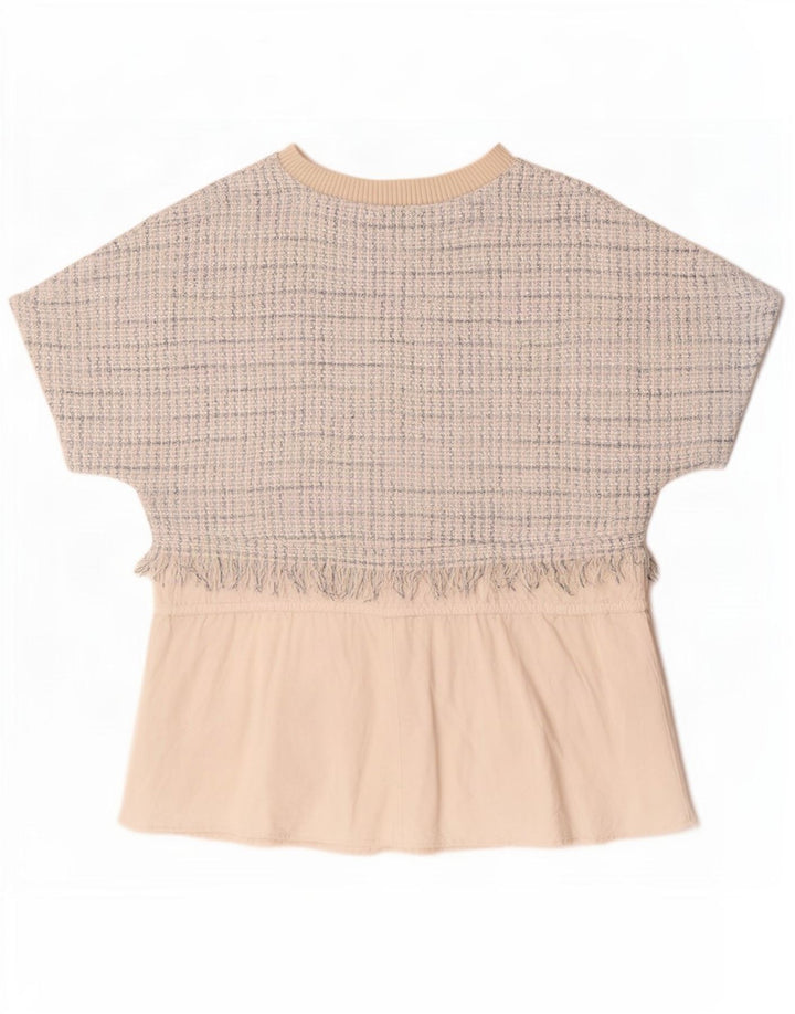 Женская блузка Zara Top UK 14, средний цвет в белую клетку