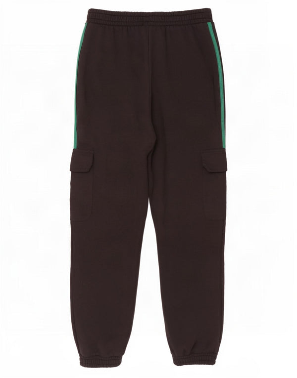 Женские брюки-карго Adidas Joggers UK 14, средний черный хлопок