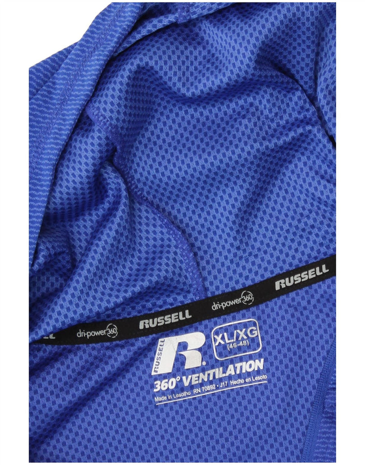 Мужской пуловер с капюшоном Russell Athletic Dri-Power, темно-синий, темно-синий