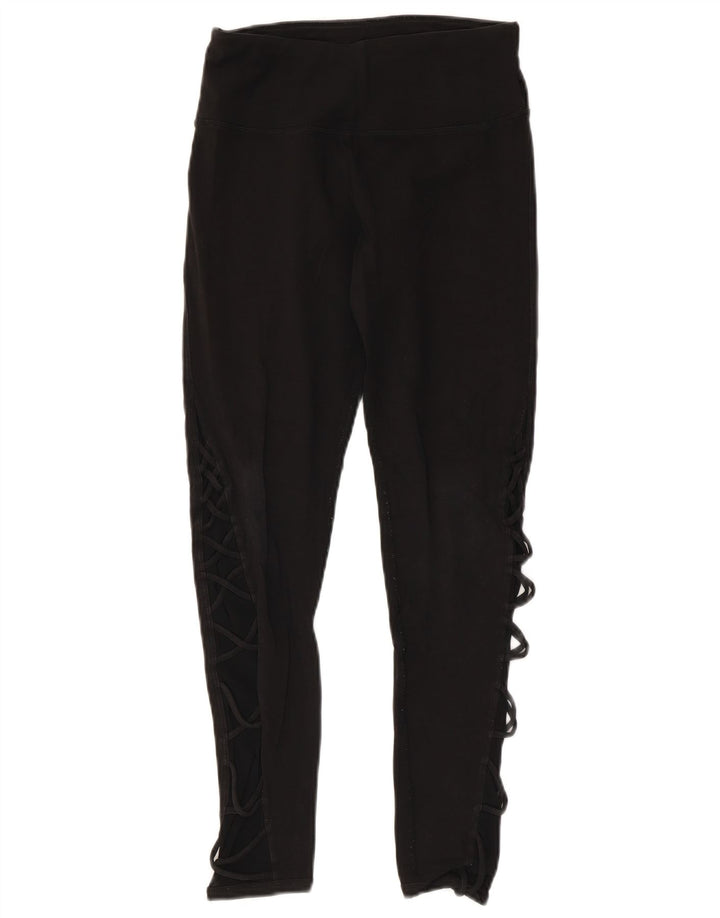 Женские леггинсы с рисунком CALVIN KLEIN UK 10, маленькие черные хлопковые