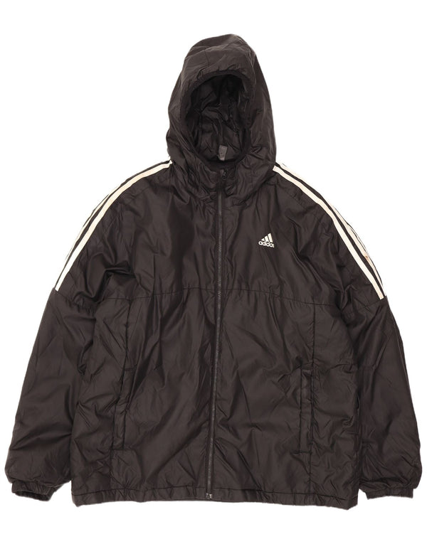 Мужская утепленная куртка Adidas UK 42 XL, черный полиэстер