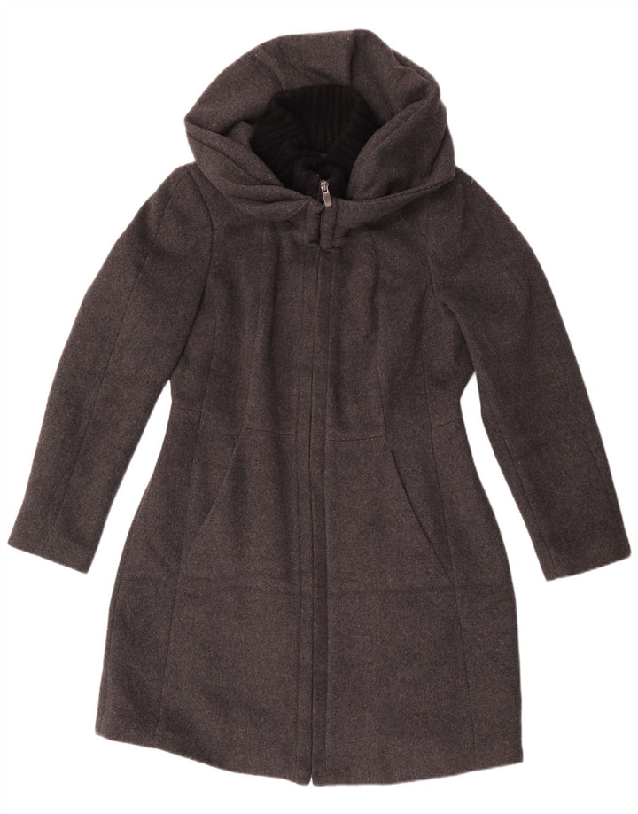 Женское пальто с капюшоном Zara UK 18 XL Серое