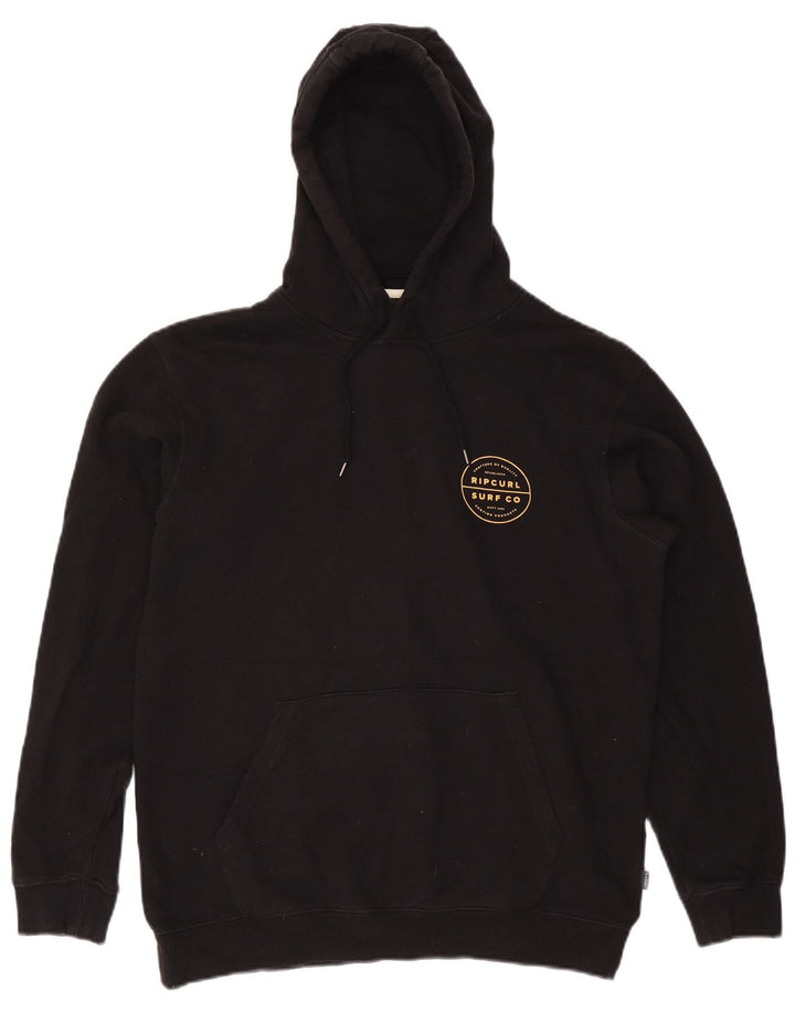 Мужской джемпер с капюшоном RIP CURL, черный, хлопковый, среднего размера