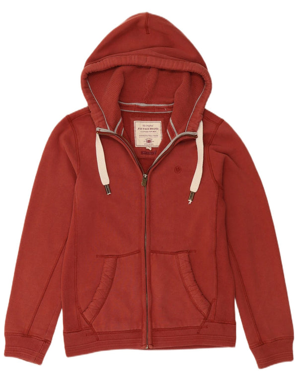 Мужской свитер с капюшоном на молнии FAT FACE, маленький бордовый