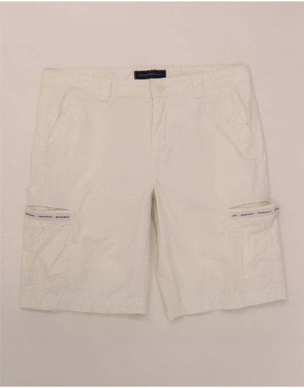 Мужские шорты-карго Trussardi W34, большие белые, хлопок