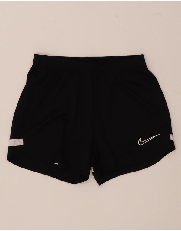 Мужские спортивные шорты NIKE Dri Fit XS, черные, полиэстер с цветными блоками
