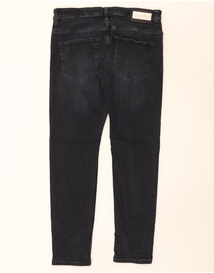 Мужские узкие джинсы Calvin Klein W33 L32, черный хлопок