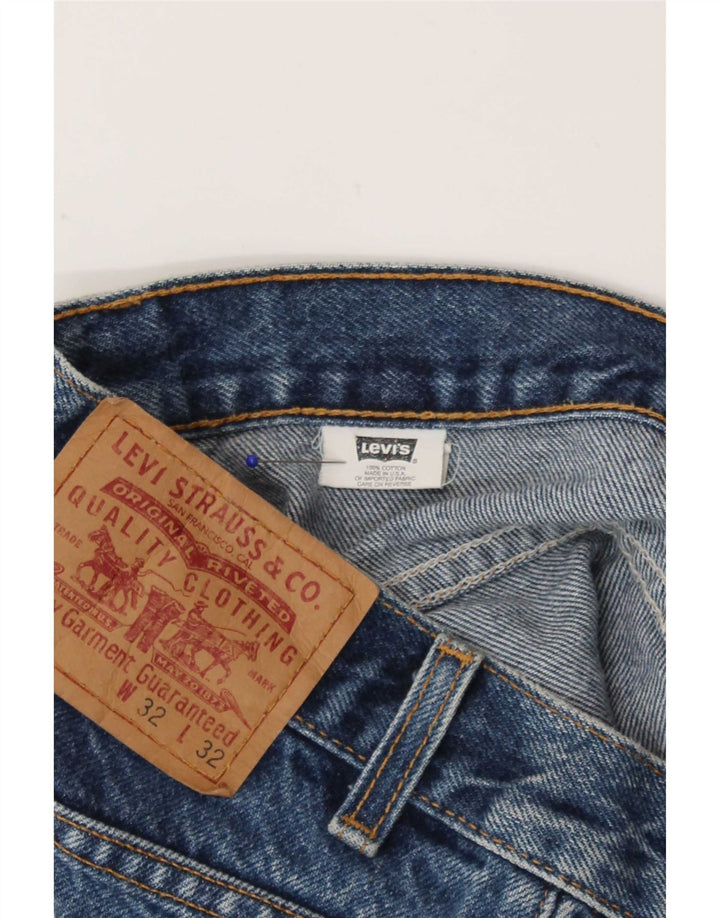 Женские джинсовые шорты Levi's 517 W32, большие синие, хлопок
