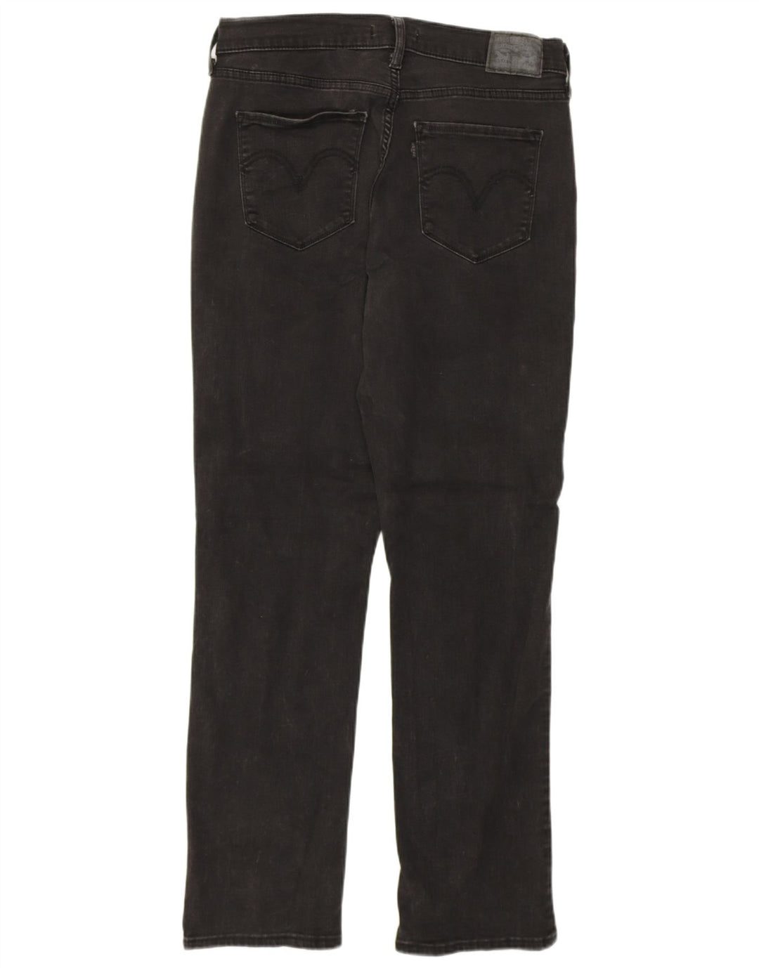 Женские прямые джинсы LEVI'S с высокой талией (США 10, большие W30 L30), черные