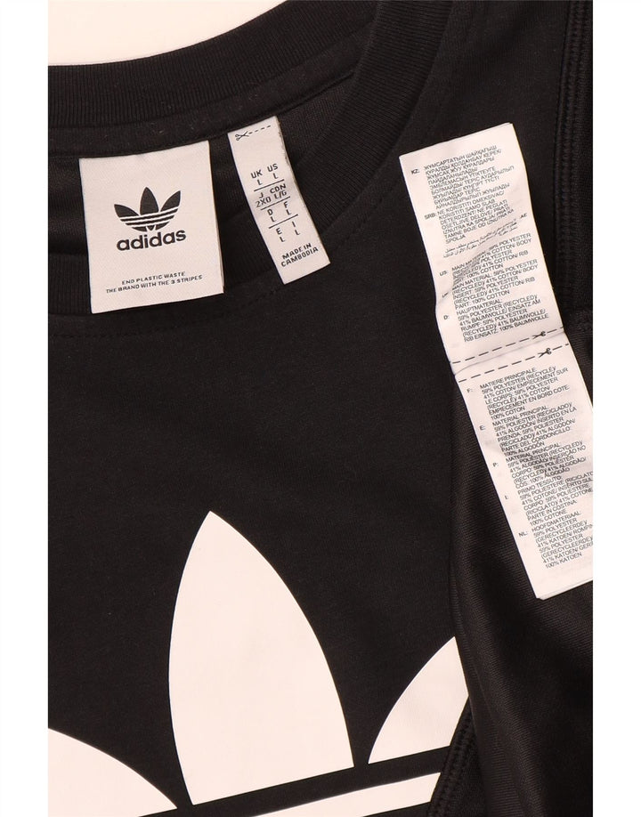 Мужская футболка Adidas с рисунком, большой черный полиэстер