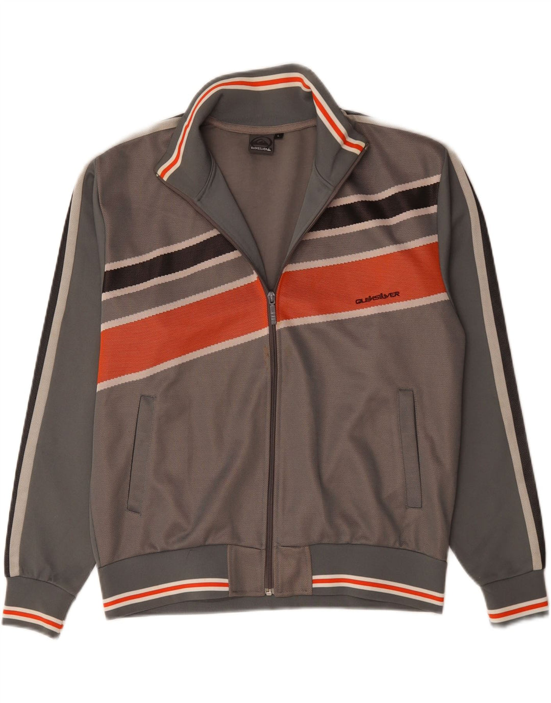 Мужской спортивный костюм QUIKSILVER, большая серая куртка с цветными блоками