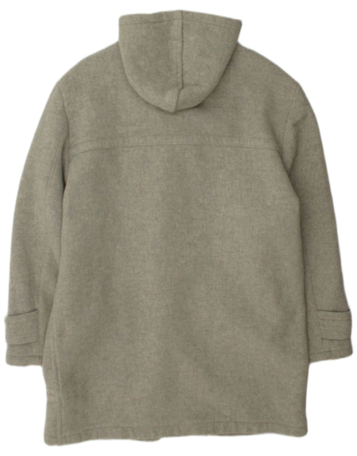 Мужской дафлкот с капюшоном на молнии, UK 42 XL, шерсть цвета хаки