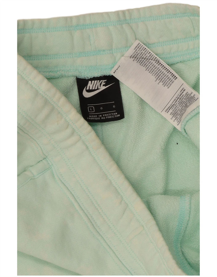 Мужские спортивные шорты Nike, большие зеленые, хлопок