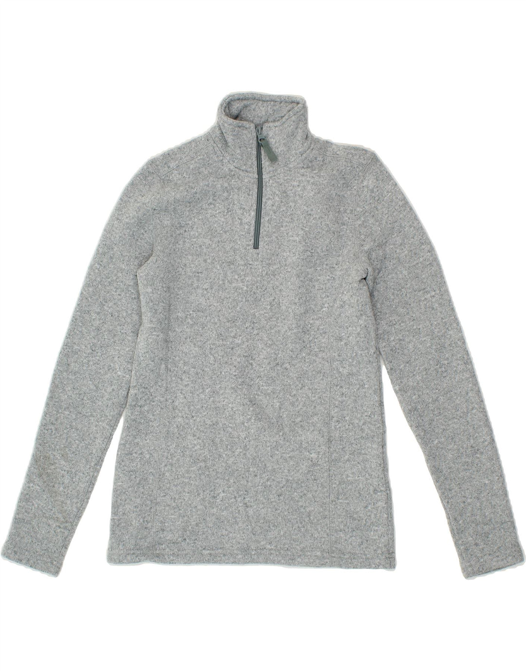 MOUNTAIN WAREHOUSE Womens Zip Neck Fleece Jumper UK 8 Small  Grey Vintage Mountain Warehouse and Second-Hand Mountain Warehouse from Messina Hembry 