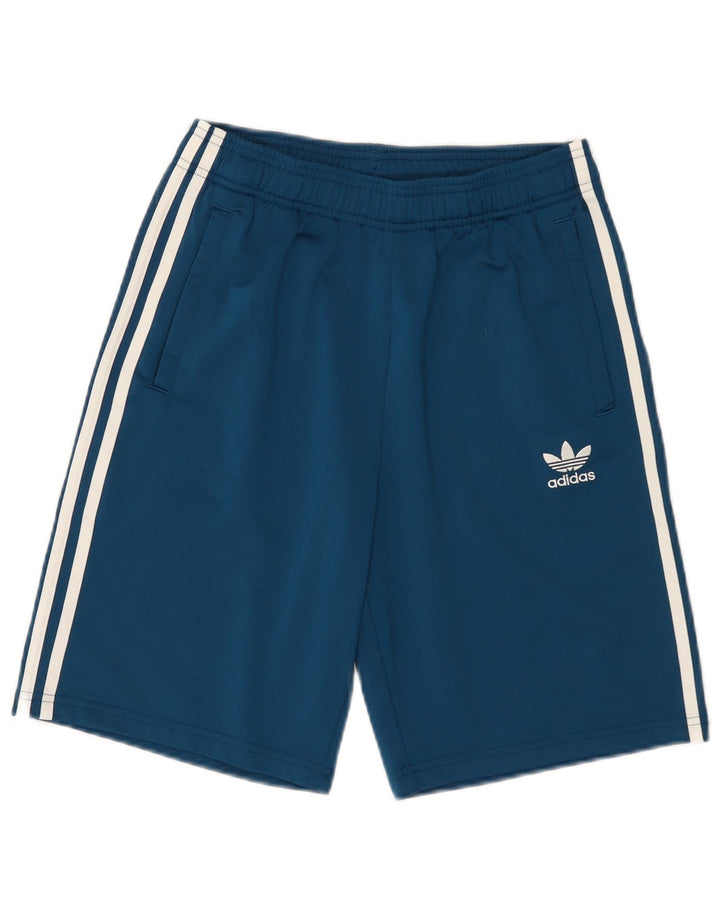 Спортивные шорты Adidas для мальчиков 13-14 лет, синие, полиэстер