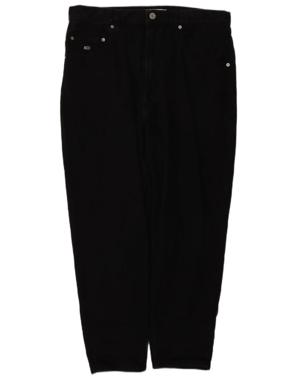 TOMMY HILFIGER Мужские зауженные джинсы W34 L26, черный хлопок