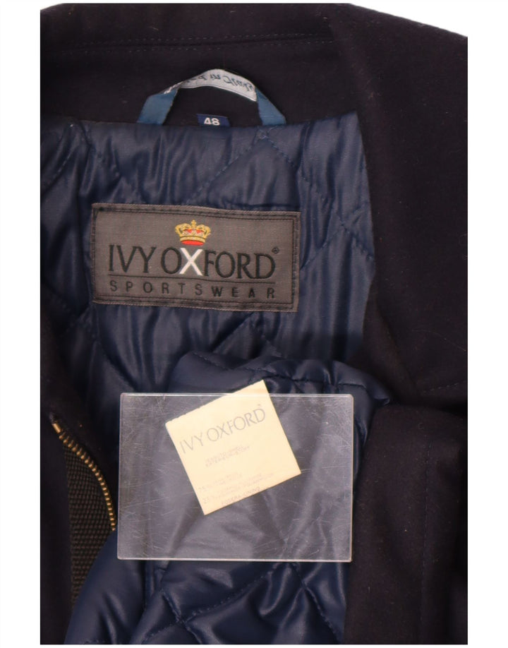 Мужское пальто Ivy Oxford IT 48 Medium Navy Blue Wool