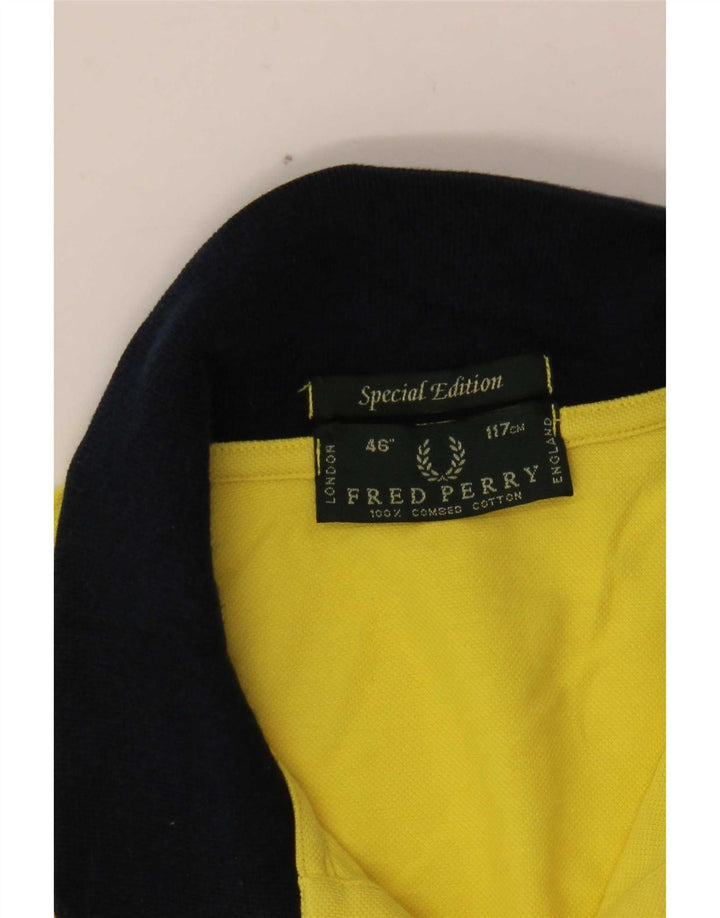 Мужская рубашка-поло для регби Fred Perry, большая желтая