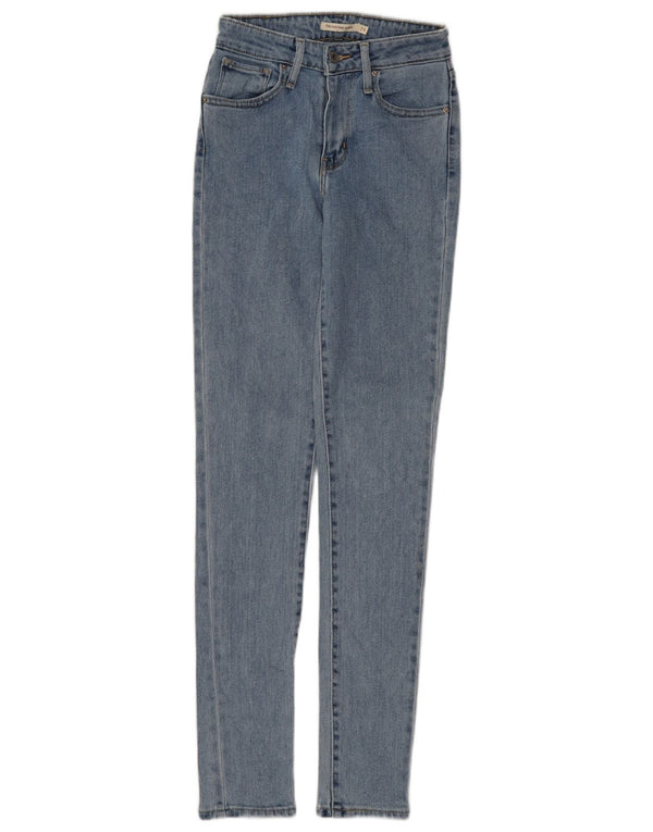 Женские джинсы скинни LEVI'S 721 с высокой посадкой W24 L32 Синие, хлопок