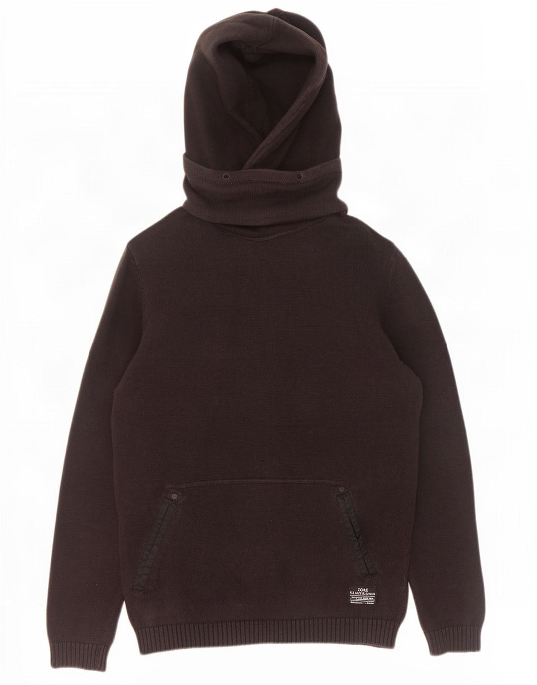 Мужской джемпер с капюшоном Jack & Jones, большой черный хлопковый свитер