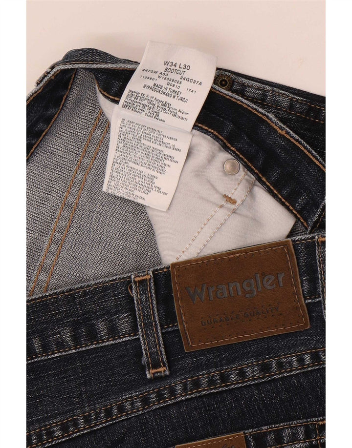 Мужские джинсы Bootcut W34 L30 Wrangler синие, хлопок