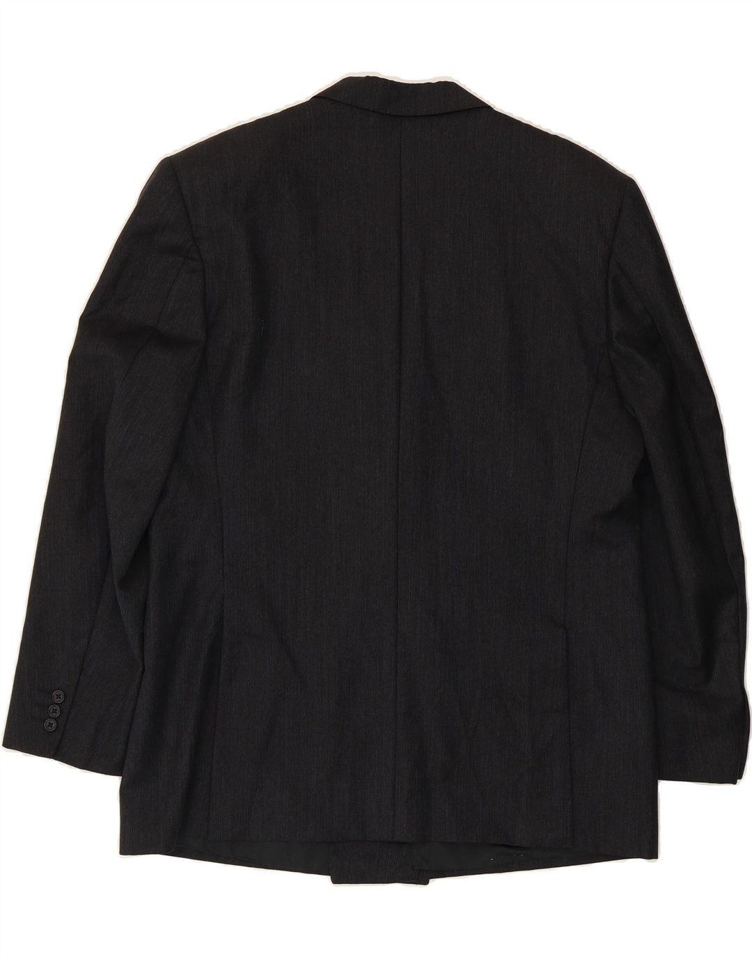 TRUSSARDI Mens Double Breasted Blazer Jacket UK 38 Medium Black Wool Vintage Trussardi and Second-Hand Trussardi from Messina Hembry 