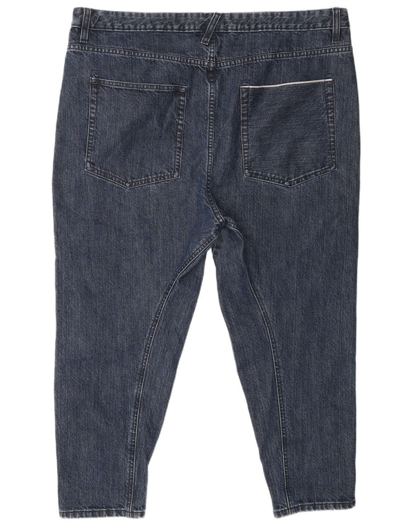 Женские джинсы-капри Toast UK 18 XL W40 L23 Темно-синие классические хлопковые джинсы