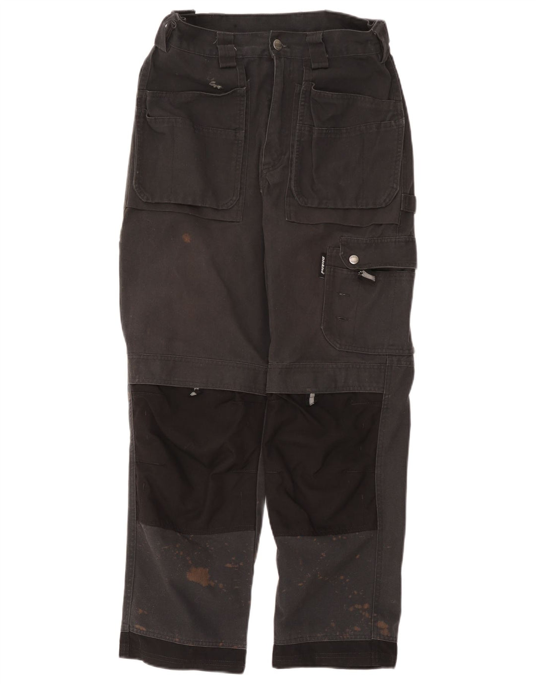 Мужские прямые брюки-карго Dickies W30 L28, серые, полиэстер с цветными блоками