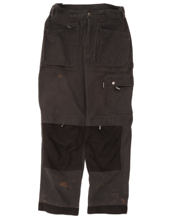 Мужские прямые брюки-карго Dickies W30 L28, серые, полиэстер с цветными блоками