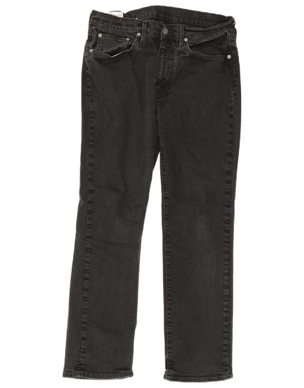 Levi's Mens Straight Jeans W33 L30 Black Cotton