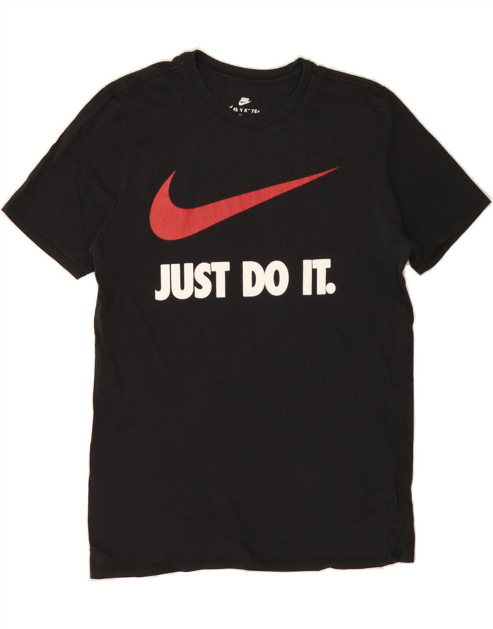 NIKE Mens Graphic T-Shirt Top Medium Black Cotton Vintage Nike and Second-Hand Nike from Messina Hembry 