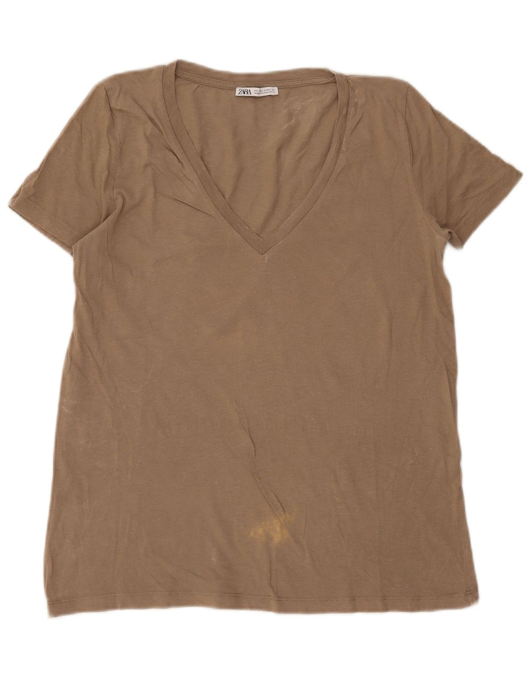 Женская футболка Zara Top UK 14 Medium Grey