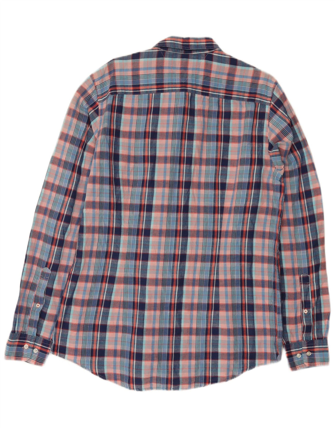 Мужская рубашка Tommy Hilfiger XL, синяя льняная клетка