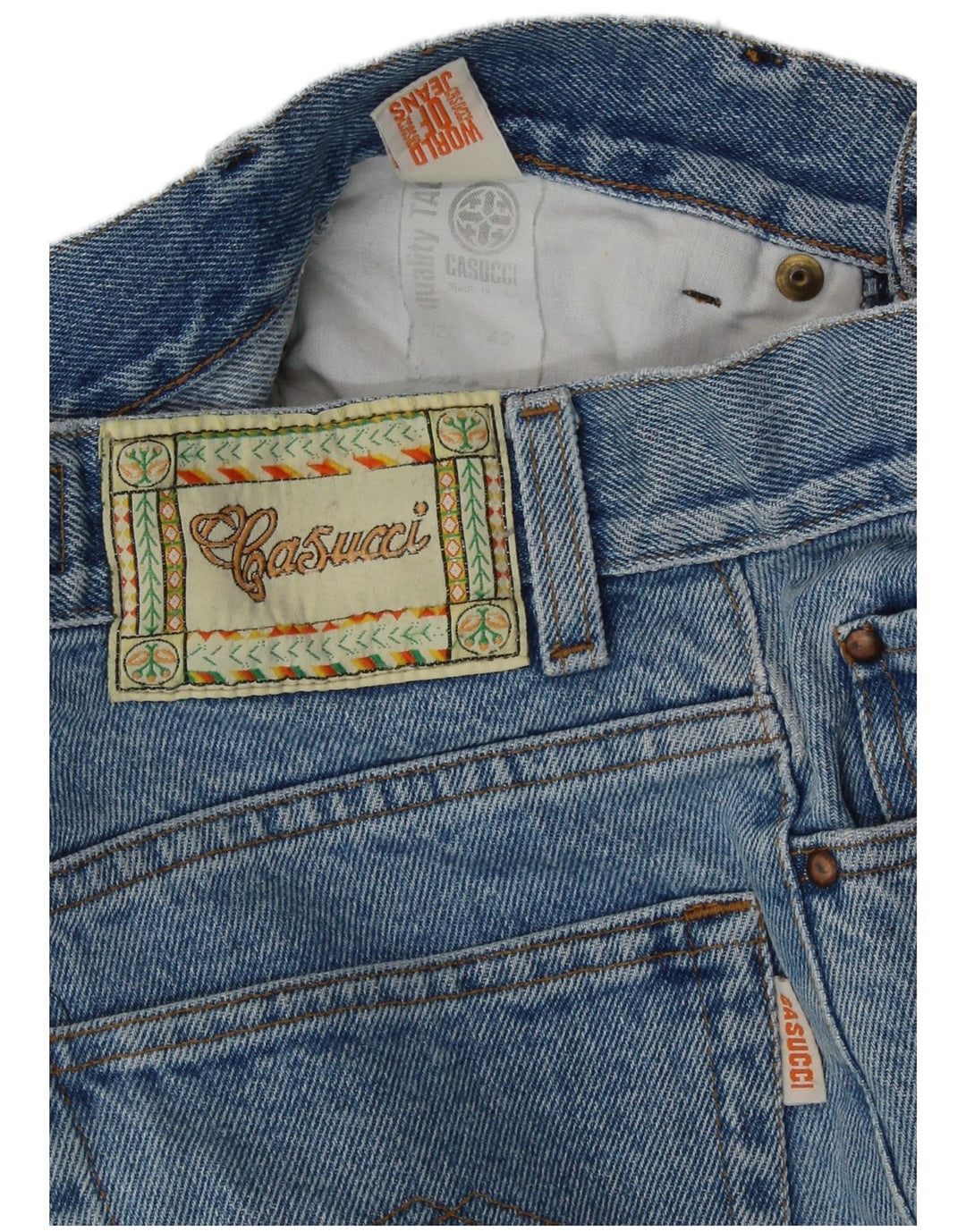 CASUCCI Женские укороченные джинсы с высокой талией IT 42 Medium W26 L23 Синие