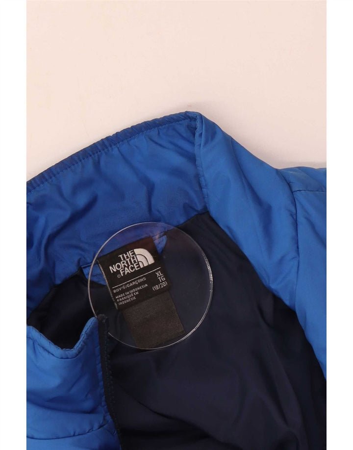 Стеганая куртка The North Face для мальчиков 15–16 лет, XL, синий полиэстер
