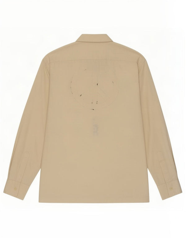 Paul Smith Мужская рубашка с рисунком из хлопка среднего белого цвета с цветочным принтом