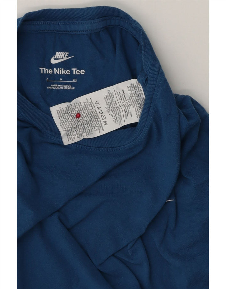 Мужская футболка Nike, маленький синий хлопок
