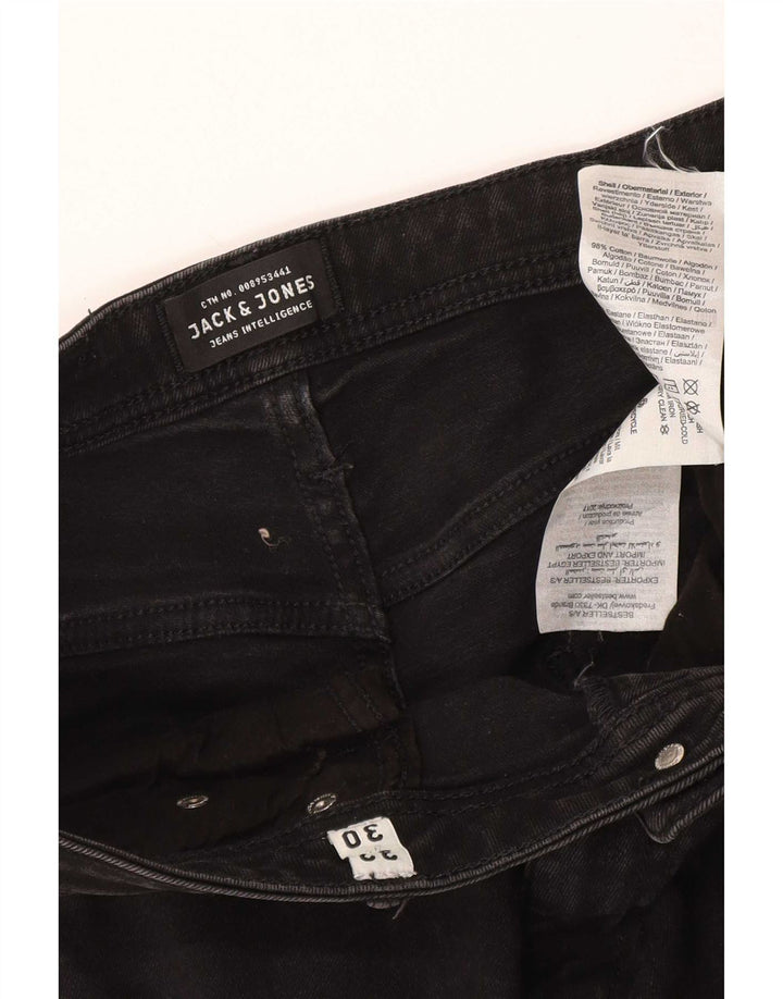 Мужские джинсы GLENN Slim W32 L30 Jack & Jones, черный хлопок