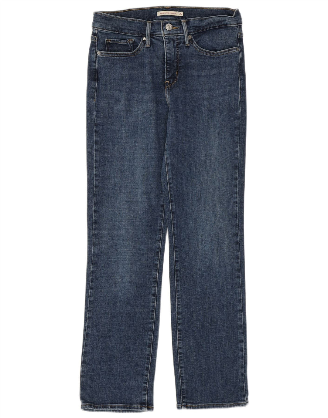 Женские прямые джинсы Levi's 314 W29 L27, синий хлопок