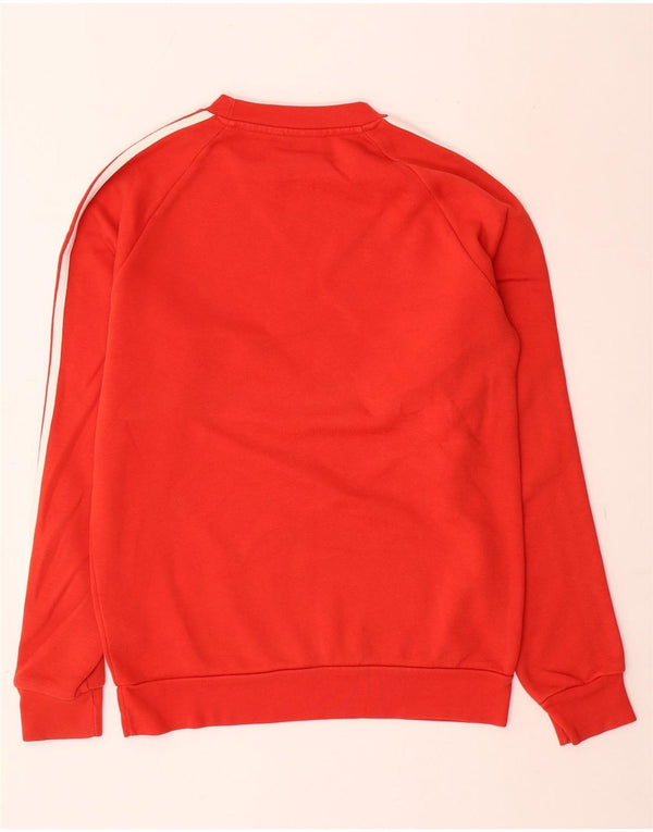 Adidas Mens Sweatshirt Jumper XS Red Cotton