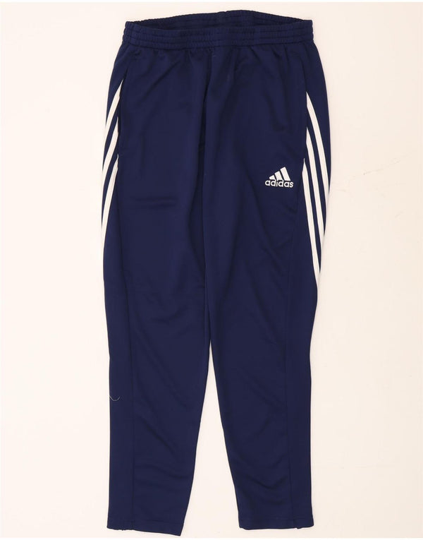 Мужские спортивные брюки Adidas Climalite, большие темно-синие брюки из полиэстера