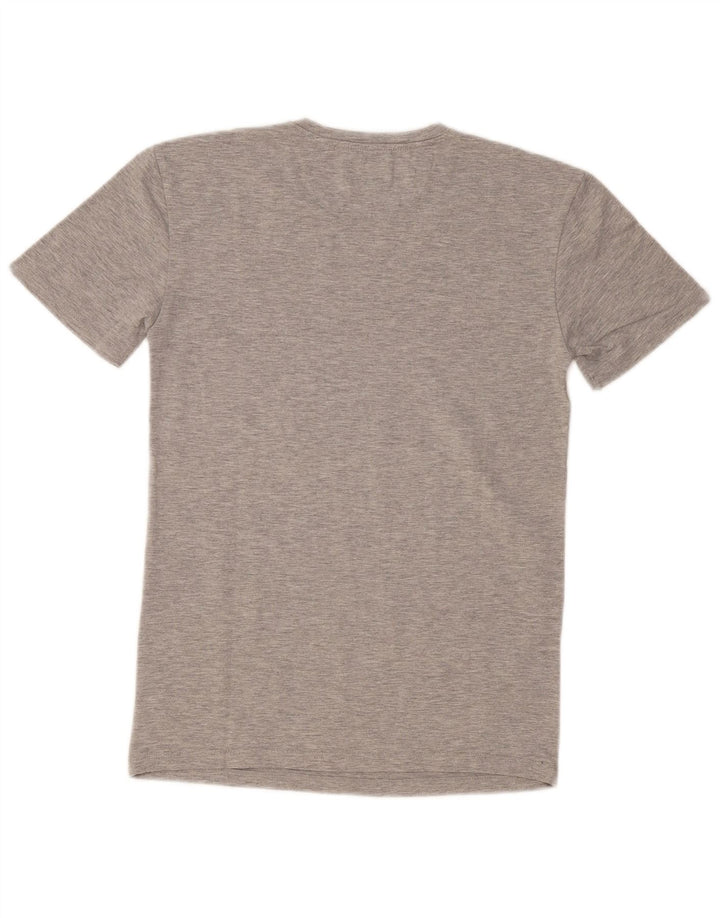 Мужская футболка Super Slim Fit Zara, маленький серый в крапинку