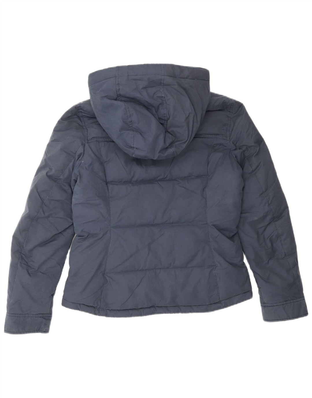 Женская стеганая куртка Jack Wills с капюшоном UK 8, маленькая, темно-синяя, полиэстер