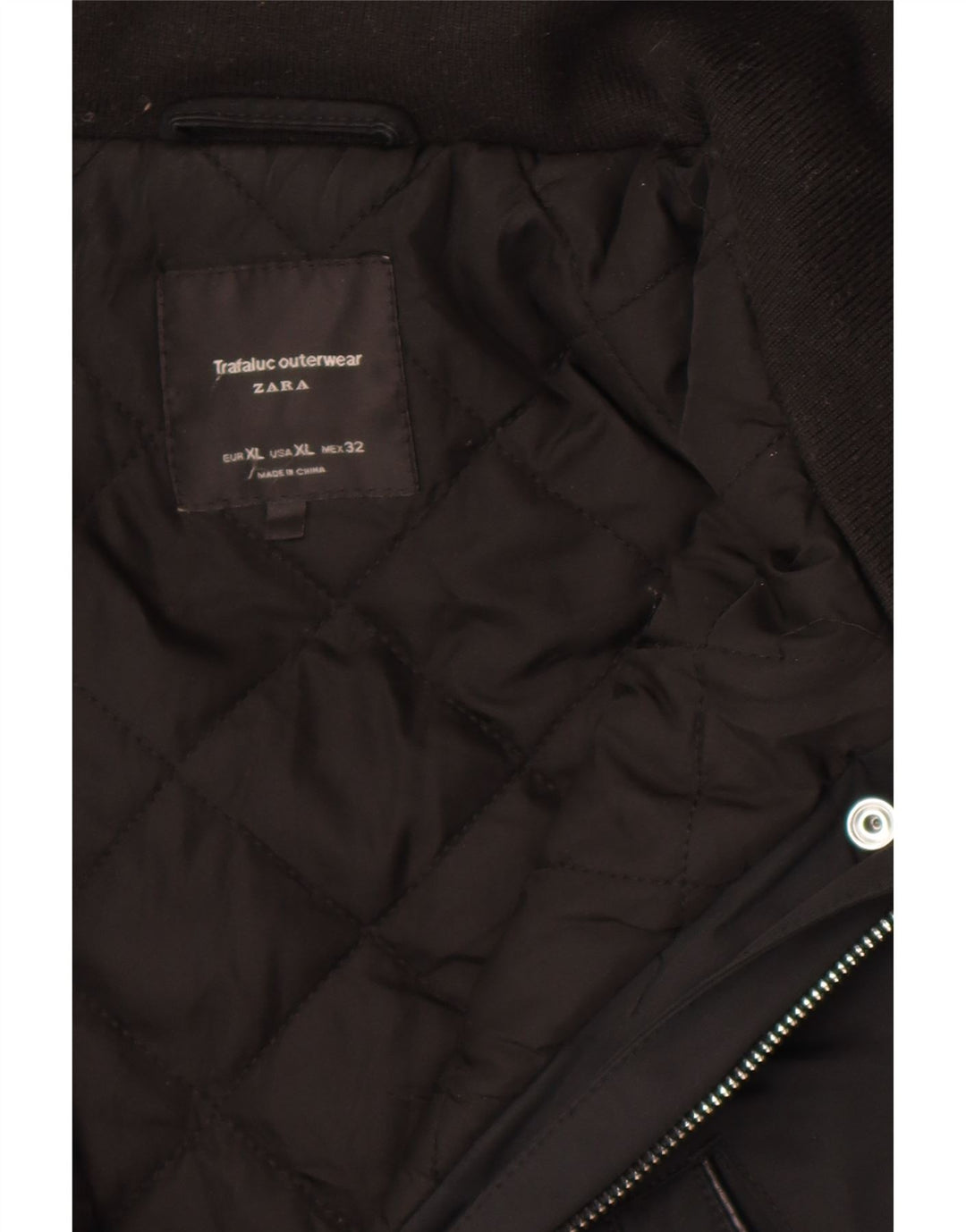 Женская ветровка Zara с капюшоном UK 18 XL, черный полиэстер